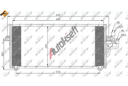 NRF Kondenz�tor klimatizace NRF 35268, 35268