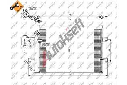 NRF Kondenztor klimatizace NRF 35309, 35309