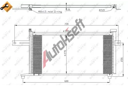 NRF Kondenztor klimatizace NRF 35315, 35315