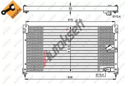 NRF Kondenzátor - klimatizace NRF 35348, 35348 NRF Kondenzátor - klimatizace NRF 35348, 35348