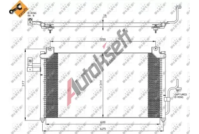 NRF Kondenztor - klimatizace NRF 35356, 35356