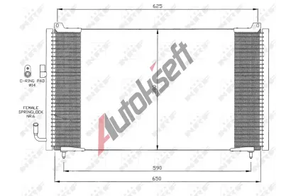 NRF Kondenztor klimatizace NRF 35378, 35378