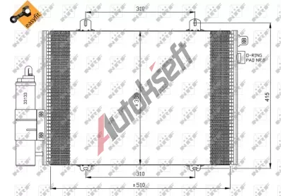 NRF Kondenztor klimatizace NRF 35379, 35379