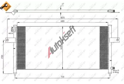 NRF Kondenz�tor klimatizace NRF 35380, 35380
