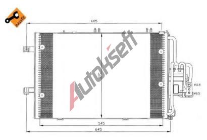NRF Kondenz�tor klimatizace NRF 35412, 35412