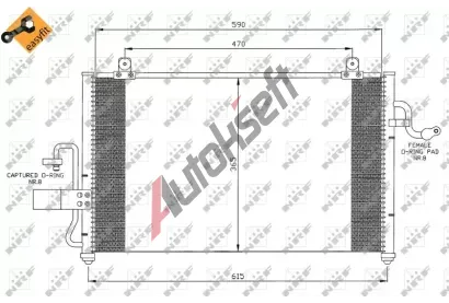 NRF Kondenztor klimatizace NRF 35425, 35425
