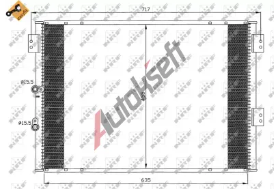 NRF Kondenztor klimatizace NRF 35461, 35461