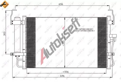 NRF Kondenztor - klimatizace NRF 35474, 35474