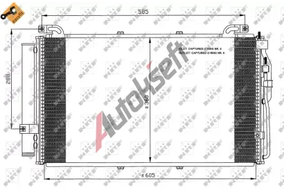 NRF Kondenztor klimatizace NRF 35477, 35477