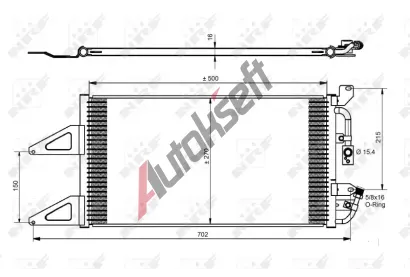 NRF Kondenzátor klimatizace NRF 35489, 35489 NRF Kondenzátor klimatizace NRF 35489, 35489