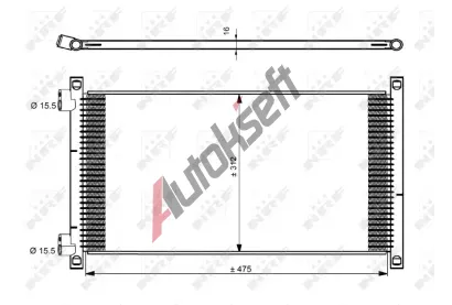 NRF Kondenzátor - klimatizace NRF 35490, 35490 NRF Kondenzátor - klimatizace NRF 35490, 35490