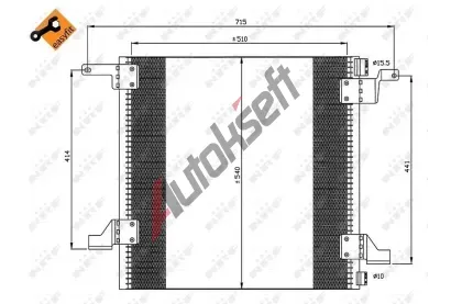 NRF Kondenztor - klimatizace NRF 35526, 35526
