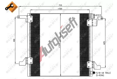 NRF Kondenztor klimatizace NRF 35579, 35579