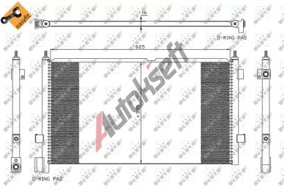 NRF Kondenz�tor klimatizace NRF 35591, 35591