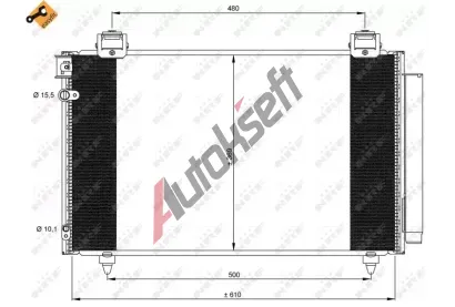 NRF Kondenztor - klimatizace NRF 35592, 35592
