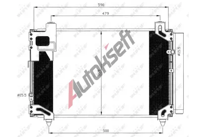NRF Kondenztor - klimatizace NRF 35596, 35596