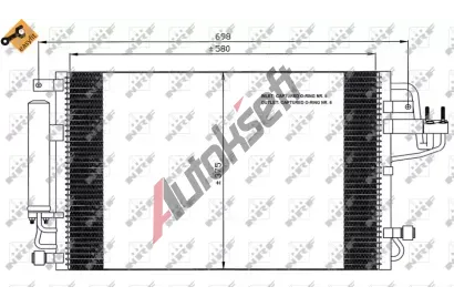 NRF Kondenztor klimatizace NRF 35600, 35600