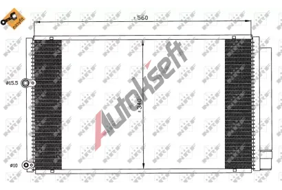 NRF Kondenztor klimatizace NRF 35601, 35601