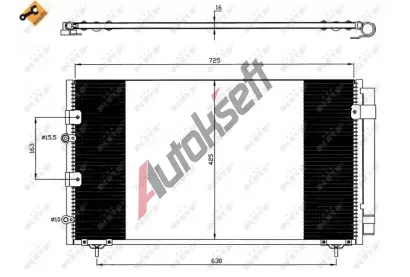NRF Kondenztor klimatizace NRF 35609, 35609