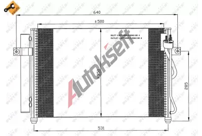NRF Kondenztor klimatizace NRF 35630, 35630