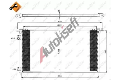 NRF Kondenztor klimatizace NRF 35636, 35636