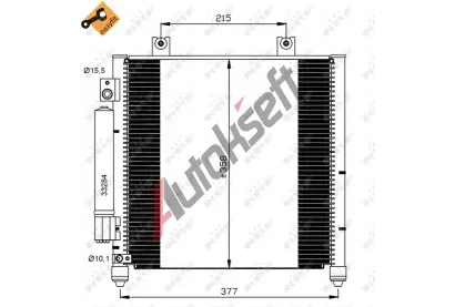 NRF Kondenztor klimatizace NRF 35637, 35637