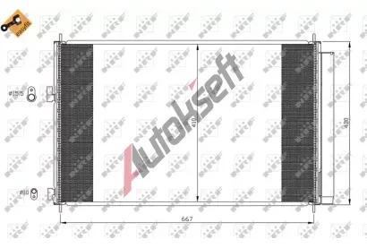 NRF Kondenztor klimatizace NRF 35641, 35641