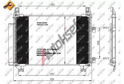 NRF Kondenztor klimatizace NRF 35653, 35653