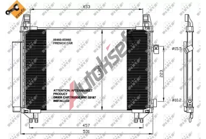 NRF Kondenztor klimatizace NRF 35654, 35654