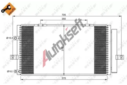 NRF Kondenztor klimatizace NRF 35659, 35659