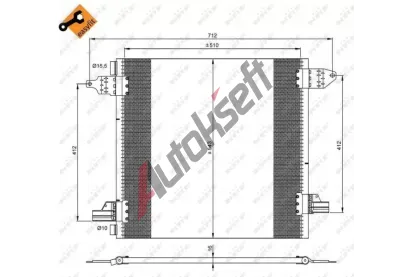 NRF Kondenztor klimatizace NRF 35702, 35702
