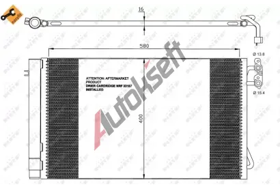 NRF Kondenztor klimatizace NRF 35743, 35743