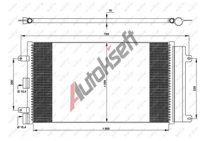 NRF Kondenz�tor klimatizace NRF 35752, 35752
