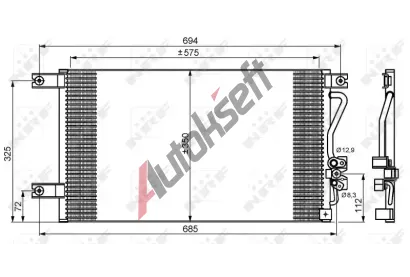 NRF Kondenztor - klimatizace NRF 35756, 35756