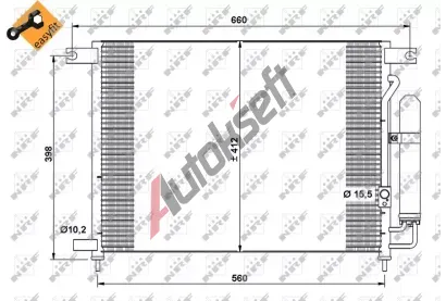 NRF Kondenztor - klimatizace NRF 35766, 35766