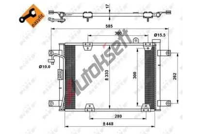 NRF Kondenzátor - klimatizace NRF 35768, 35768 NRF Kondenzátor - klimatizace NRF 35768, 35768