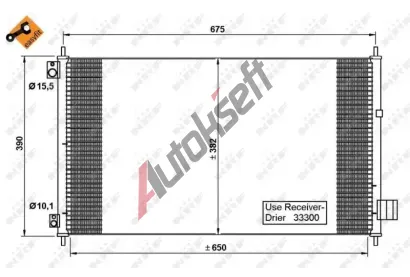 NRF Kondenztor - klimatizace NRF 35780, 35780