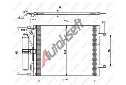 NRF Kondenzátor - klimatizace NRF 35784, 35784 NRF Kondenzátor - klimatizace NRF 35784, 35784