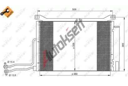 NRF Kondenzátor klimatizace NRF 35787, 35787 NRF Kondenzátor klimatizace NRF 35787, 35787