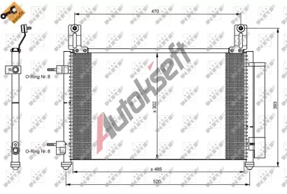 NRF Kondenztor klimatizace NRF 35796, 35796