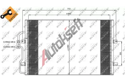 NRF Kondenztor klimatizace NRF 35802, 35802