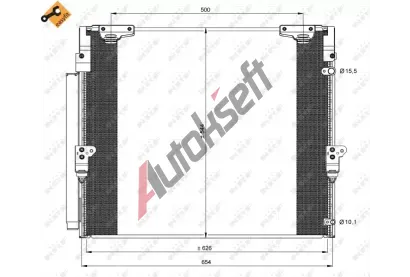 NRF Kondenzátor klimatizace NRF 35862, 35862 NRF Kondenzátor klimatizace NRF 35862, 35862