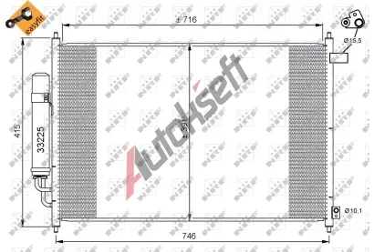 NRF Kondenztor klimatizace NRF 35866, 35866