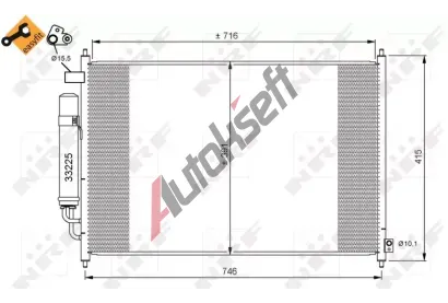 NRF Kondenztor klimatizace NRF 35867, 35867