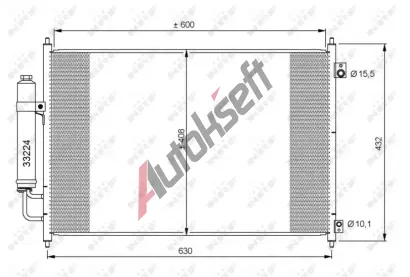 NRF Kondenztor klimatizace NRF 35873, 35873