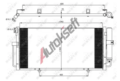 NRF Kondenz�tor klimatizace NRF 35875, 35875