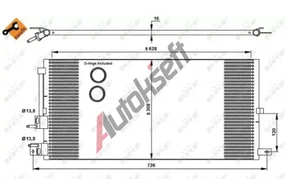 NRF Kondenztor klimatizace NRF 35885, 35885