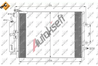 NRF Kondenztor klimatizace NRF 35897, 35897