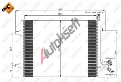 NRF Kondenztor klimatizace NRF 35904, 35904