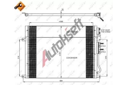 NRF Kondenztor klimatizace NRF 35920, 35920